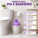 Saco de Lixo Lavanda Perfumado 34x38cm 3kg para Pia e Banheiro Neutraliza Odores Kit 40 ou 160 Sacos